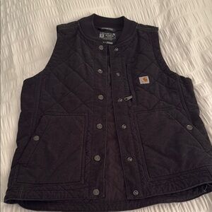 Carhartt Black Quilted Vest women’s XS black